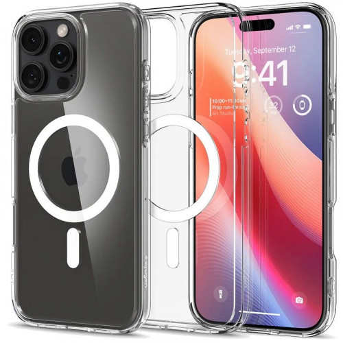 Чехол-накладка (силиконовый) Apple iPhone 16 Pro Max Spigen Ultra Hybrid MagSafe Frost Clear (ACS08002)