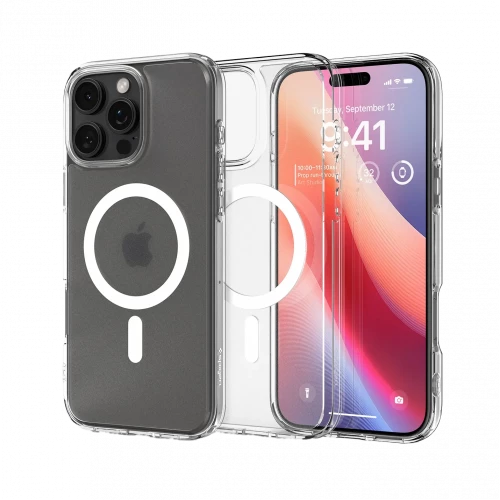 Чехол-накладка (силиконовый) Apple iPhone 16 Pro Spigen Ultra Hybrid MagSafe Frost Clear (ACS08133)