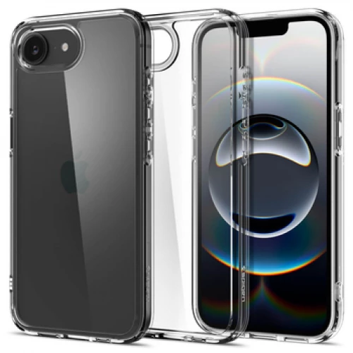 Чехол-накладка (силиконовый) Apple iPhone 16е Spigen Ultra Hybrid Crystal Clear (ACS09160)