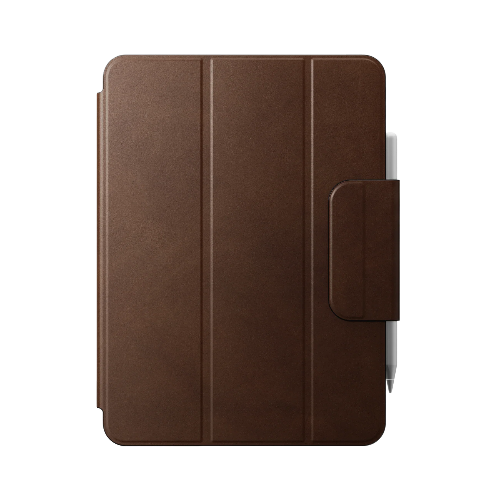 Чехол-книжка (кожаный) Apple iPad Pro 11" M4 NOMAD Leather Folio Brown