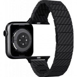 Ремешок Watch 49/45/44mm Pitaka Carbon Fiber Watch Band Modern Black/Grey (AWB2307)