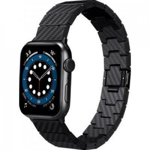 Ремешок Watch 49/45/44mm Pitaka Carbon Fiber Watch Band Modern Black/Grey (AWB2307)