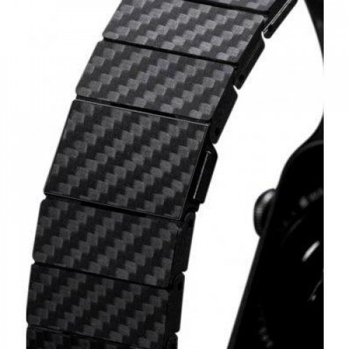 Ремешок Watch 49/45/44mm Pitaka Carbon Fiber Watch Band Modern Black/Grey (AWB2307)