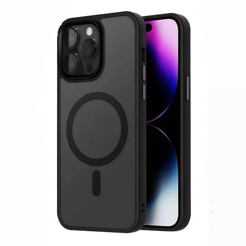 Чехол-накладка (силиконовый) Apple iPhone 14 Pro Max Monblan Magnetic Matte Series Black