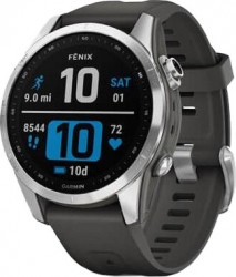 Garmin Fenix 7S Silver with Graphite Band (010-02539-00/01)