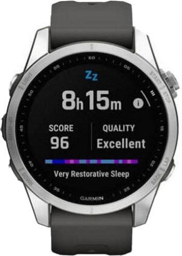 Garmin Fenix 7S Silver with Graphite Band (010-02539-00/01)