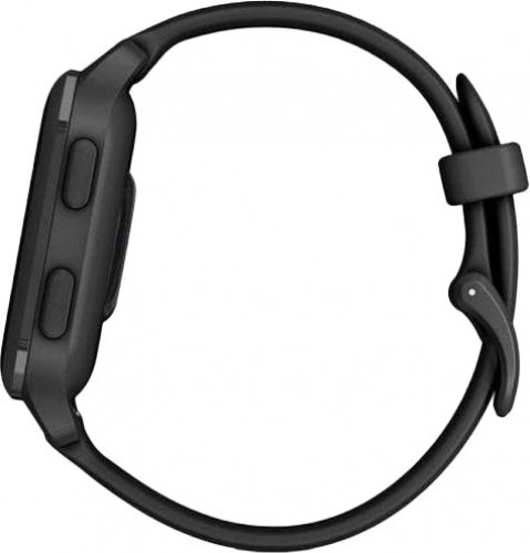 Garmin Venu Sq 2 – Music Edition Slate Aluminum Bezel with Black Case and Silicone Band (010-02700-00/10/80)