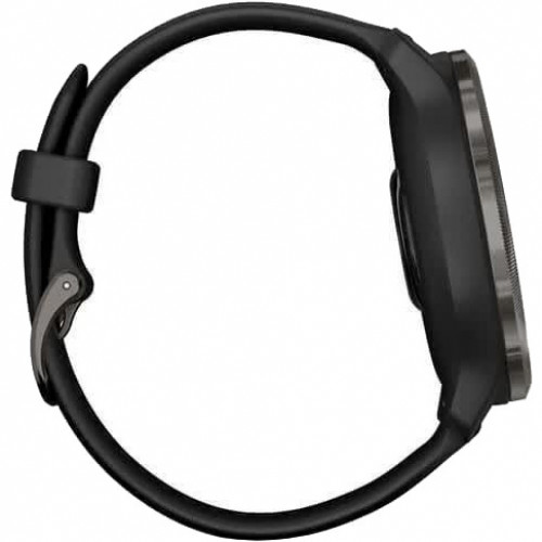 Garmin Venu 2 Slate Stainless Steel Bezel with Black Case and Silicone Band (010-02430-11/01)