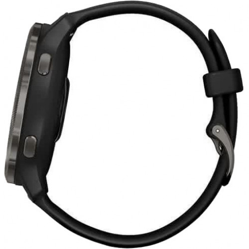 Garmin Venu 2 Slate Stainless Steel Bezel with Black Case and Silicone Band (010-02430-11/01)