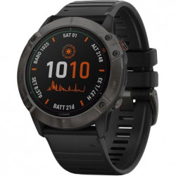 Garmin Fenix 6X Pro Solar Titanium Carbon Grey DLC with Black Band (010-02157-21)