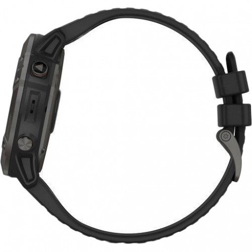 Garmin Fenix 6X Pro Solar Titanium Carbon Grey DLC with Black Band (010-02157-21)