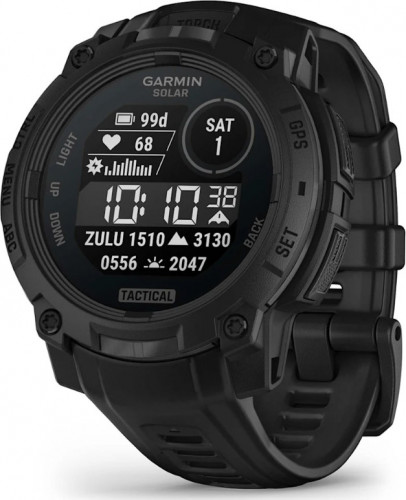 Garmin Instinct 3 45mm Solar Tactical Edition Black with Black Band (010-02934-50)