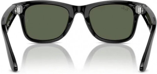 Ray-Ban Meta Wayfarer Large - Shiny Black / G-15 Green (RW4008 601/71 53-22)