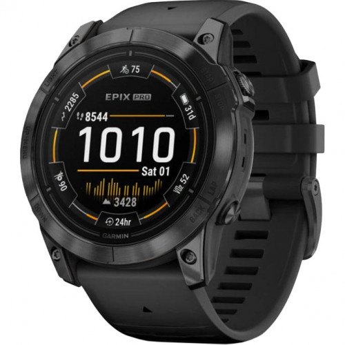 Garmin Epix Pro Gen 2 Sapphire Edition 51mm Carbon Grey DLC Titanium with Black Band (010-02804-00/01)