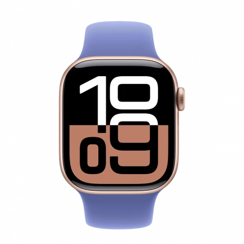 Apple Watch Series 10 GPS 42mm Rose Gold Aluminium Case w. Tangerine Sp Band S/M (MWWY3+MDRY4)