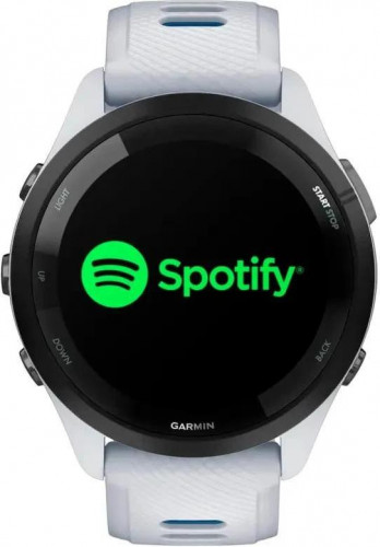 Garmin Forerunner 265 Black Bezel w. Whitestone Case and Whitestone/Tidal Blue S. Band (010-02810-01/11/51)