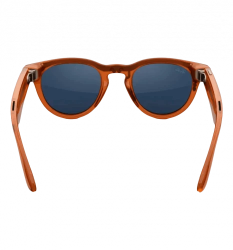 Ray-Ban Meta Headliner Shiny Caramel Frame Clear/Sapphire Transitions (RW4009 6706MF 50-23)