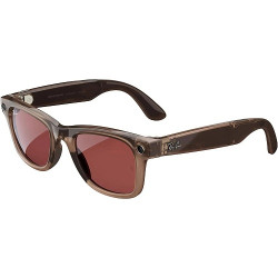 Ray-Ban Meta Wayfarer Standard - Clear / Watermelon Red Transitions (RW4006 6705P5 50-22)