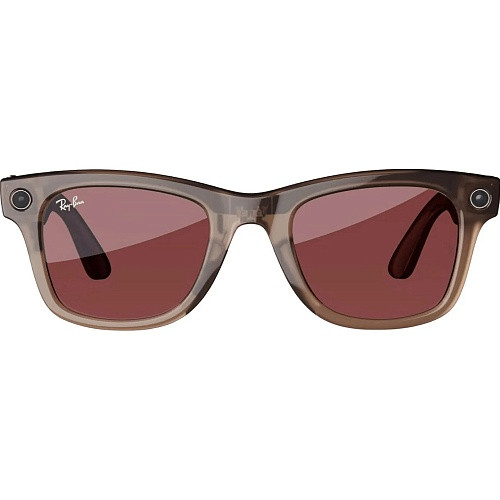 Ray-Ban Meta Wayfarer Standard - Clear / Watermelon Red Transitions (RW4006 6705P5 50-22)