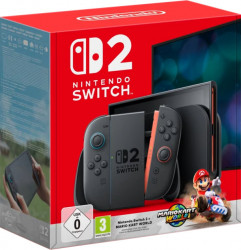Nintendo Switch 2 Black Mario Kart World Bundle (0045496321529)