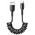 Joyroom USB-A to Type-C Coiled Data Cable 1.5m Black (S-A38)
