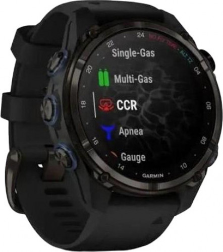 Garmin Descent Mk3i – 43 mm Carbon Gray DLC Titanium w. Black Silicone Band (010-02753-10/11)