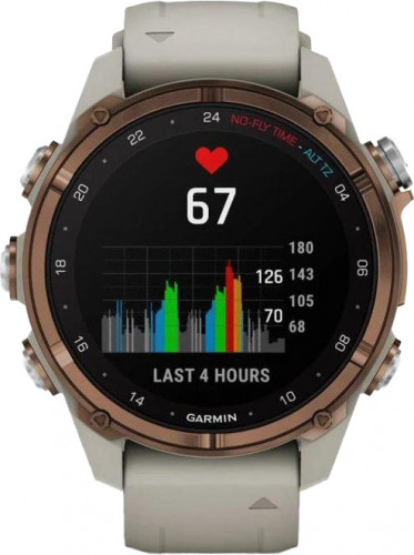 Garmin Descent Mk3i – 43 mm Bronze PVD Titanium with French Gray Silicone Band (010-02753-13/14)