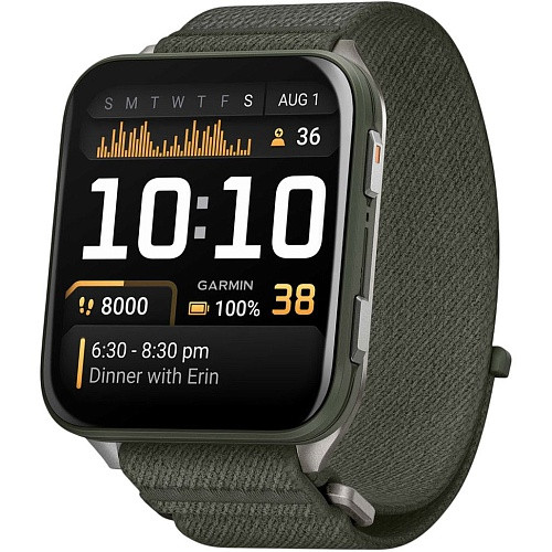 Garmin Venu X1 Moss with Titanium Caseback and Moss ComfortFit Nylon Band (010-02980-01/03)
