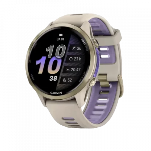 Garmin Forerunner 970 Soft Gold Titanium w. French Gray C. and French Gray/T. Indigo Band (010-02969-02/12)