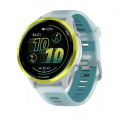 Garmin Forerunner 570 47mm Amp Yellow Aluminum w. Translucent Whitestone/Turquoise Band (010-02971-01)