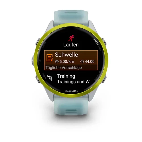 Garmin Forerunner 570 47mm Amp Yellow Aluminum w. Translucent Whitestone/Turquoise Band (010-02971-01)