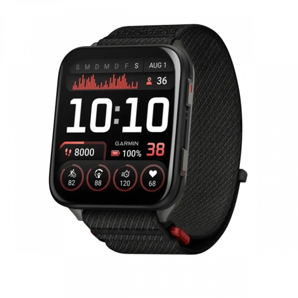 Garmin Venu X1 Black with Slate Titanium Caseback and Black ComfortFit Nylon Band (010-02980-00/02)