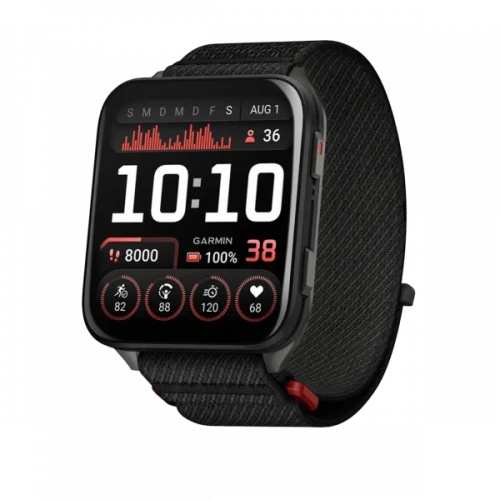 Garmin Venu X1 Black with Slate Titanium Caseback and Black ComfortFit Nylon Band (010-02980-00/02)