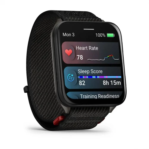 Garmin Venu X1 Black with Slate Titanium Caseback and Black ComfortFit Nylon Band (010-02980-00/02)