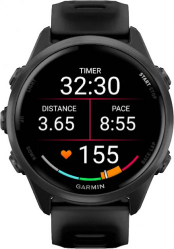 Garmin Forerunner 570 42mm Slate Gray Aluminum w. Translucent Black/Black Band (010-02970-00)