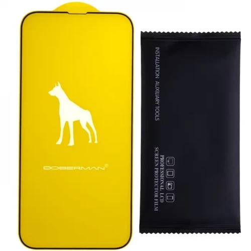 Захисне скло Apple iPhone 14 Pro Max Doberman Anti-static Glass Black