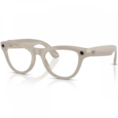 Ray-Ban Meta Skyler Standard - Shiny Chalky Gray / Clear Sapphire Transition (RW4010 6700MF 52-20)