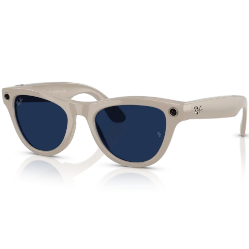 Ray-Ban Meta Skyler Standard - Shiny Chalky Gray / Clear Sapphire Transition (RW4010 6700MF 52-20)