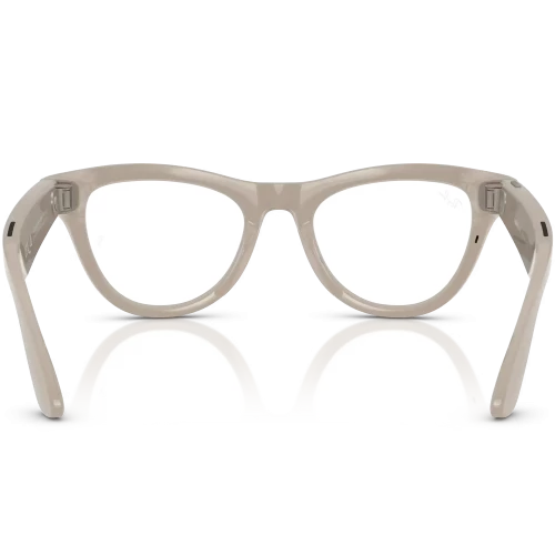 Ray-Ban Meta Skyler Standard - Shiny Chalky Gray / Clear Sapphire Transition (RW4010 6700MF 52-20)