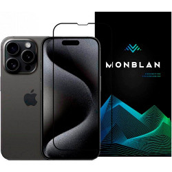 Захисне скло Apple iPhone 14 Pro Max Monblan 2.5D Anti Static 0.26mm Black