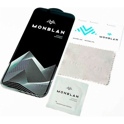 Захисне скло Apple iPhone 14 Pro Max Monblan 2.5D Anti Static 0.26mm Black