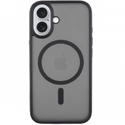 Чохол-накладка (силіконовий) Apple iPhone 16 Monblan Magnetic Matte Series Black