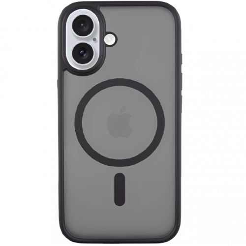 Чохол-накладка (силіконовий) Apple iPhone 16 Monblan Magnetic Matte Series Black