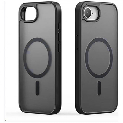 Чохол-накладка (силіконовий) Apple iPhone 16е Monblan Magnetic Matte Series Black