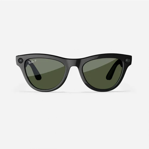 Ray-Ban Meta Skyler Standard - Shiny Black / G-15 Green (RW4010 601/71 52-20)