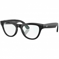 Ray-Ban Meta Skyler Standard - Shiny Black / Clear (RW4010 601/SB 52-20)