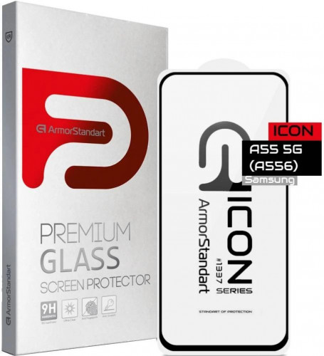 Захисне скло Samsung A55 5G (A556) ArmorStandart Icon Black (ARM74346)
