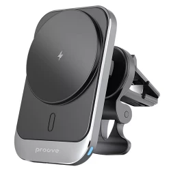 Автомобільний тримач Proove Square Magnetic Pro 15W Gray