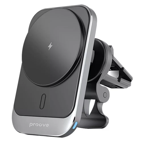 Автомобільний тримач Proove Square Magnetic Pro 15W Gray