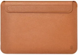 Чохол-папка (шкіряний) Apple MacBook Pro 16" WIWU Genuine Leather Laptop Sleeve Brown